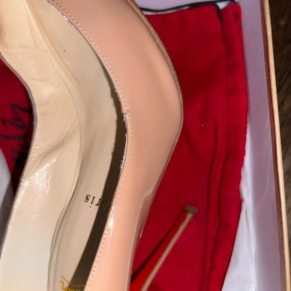 Completa 100 mm Patent Leather NUDE Pumps
